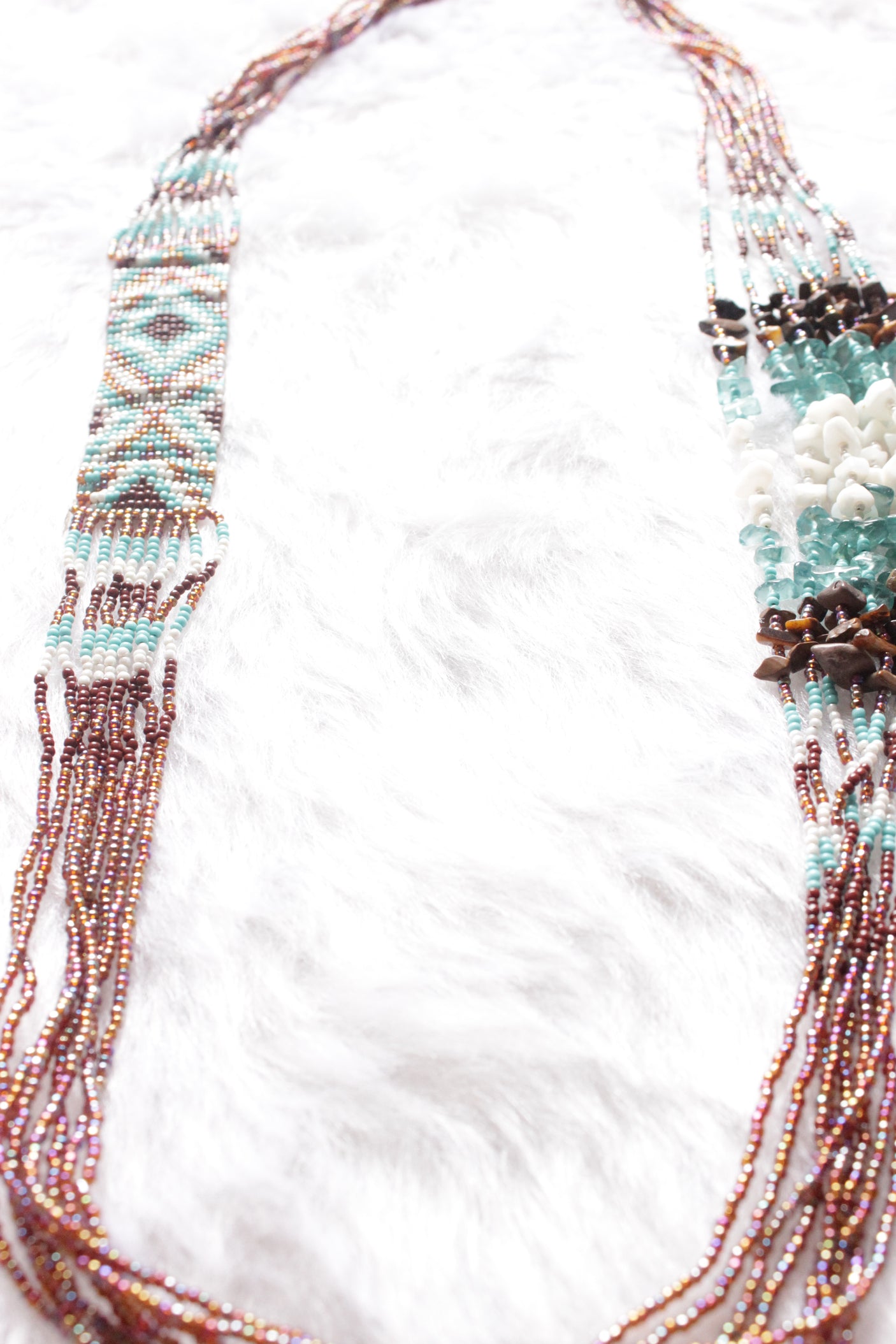 Beaded Multi-layer Handmade Long Necklace