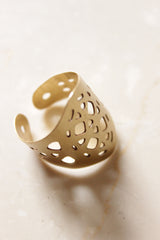 Golden Adjustable Metal Ring