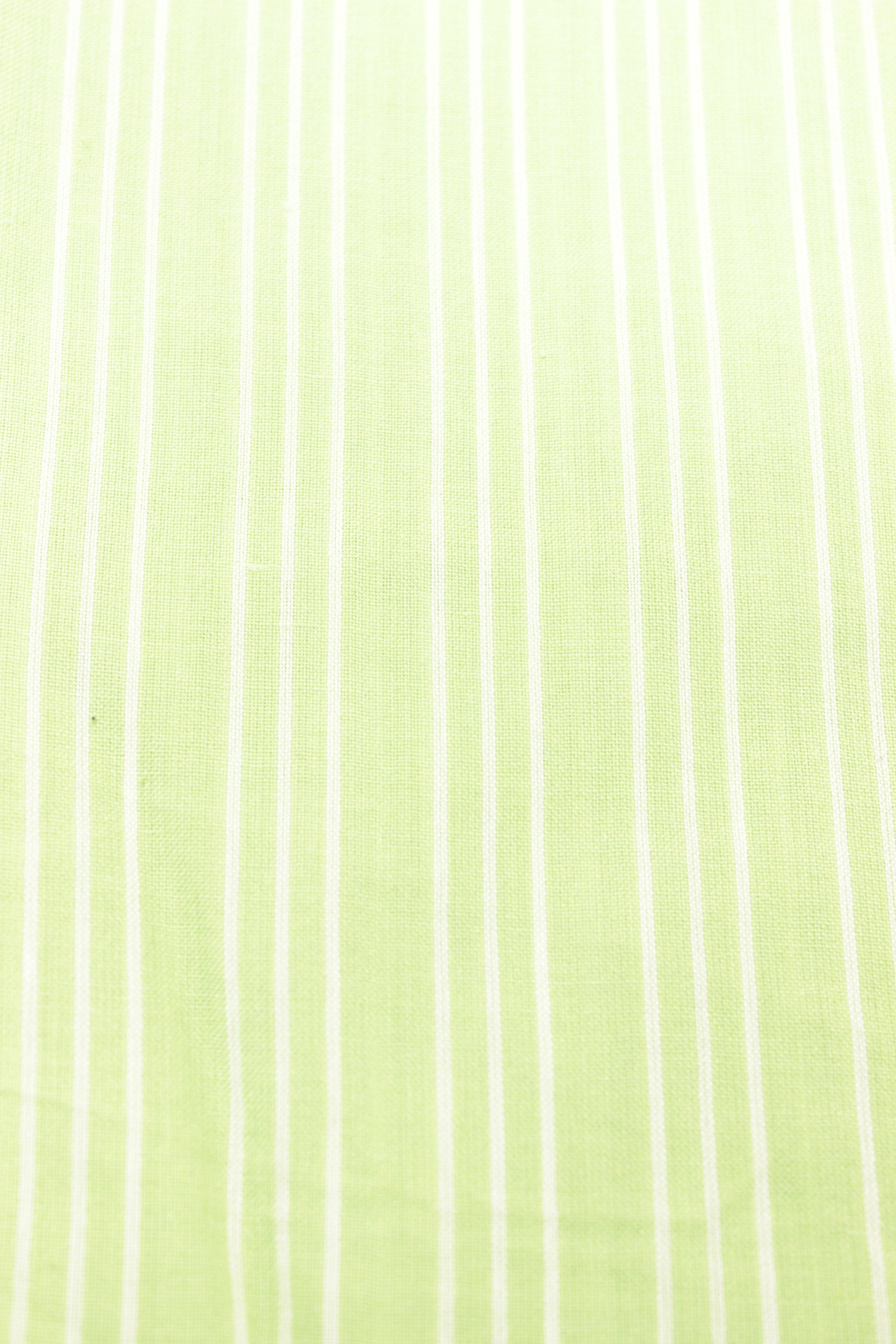 Lime Green Vertical White Lines Printed Premium Cotton Unstitched Fabric