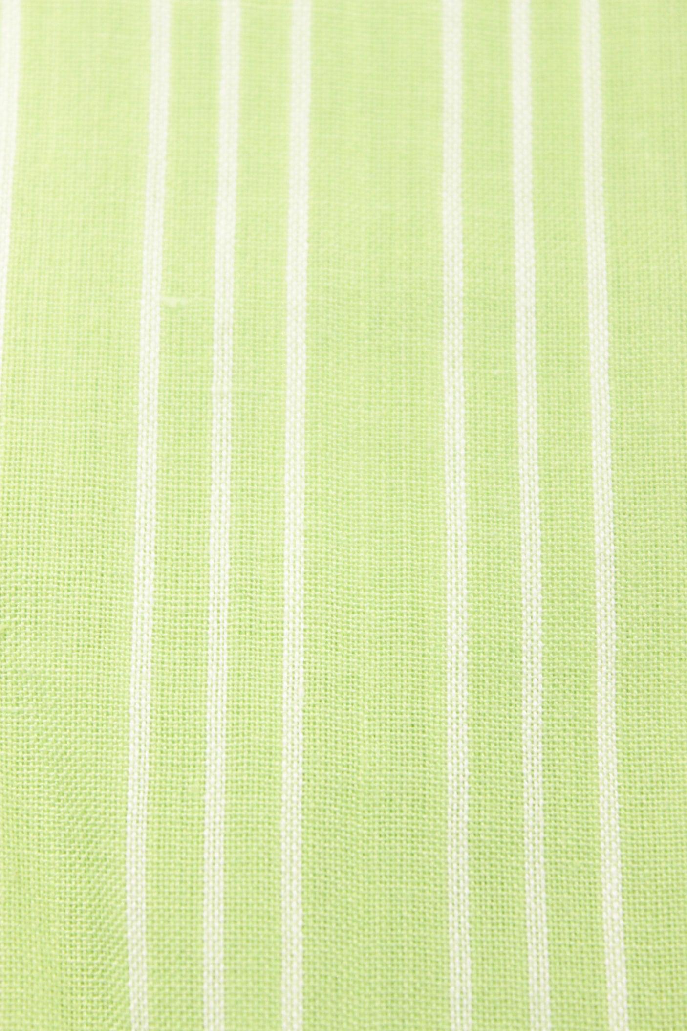 Lime Green Vertical White Lines Printed Premium Cotton Unstitched Fabric