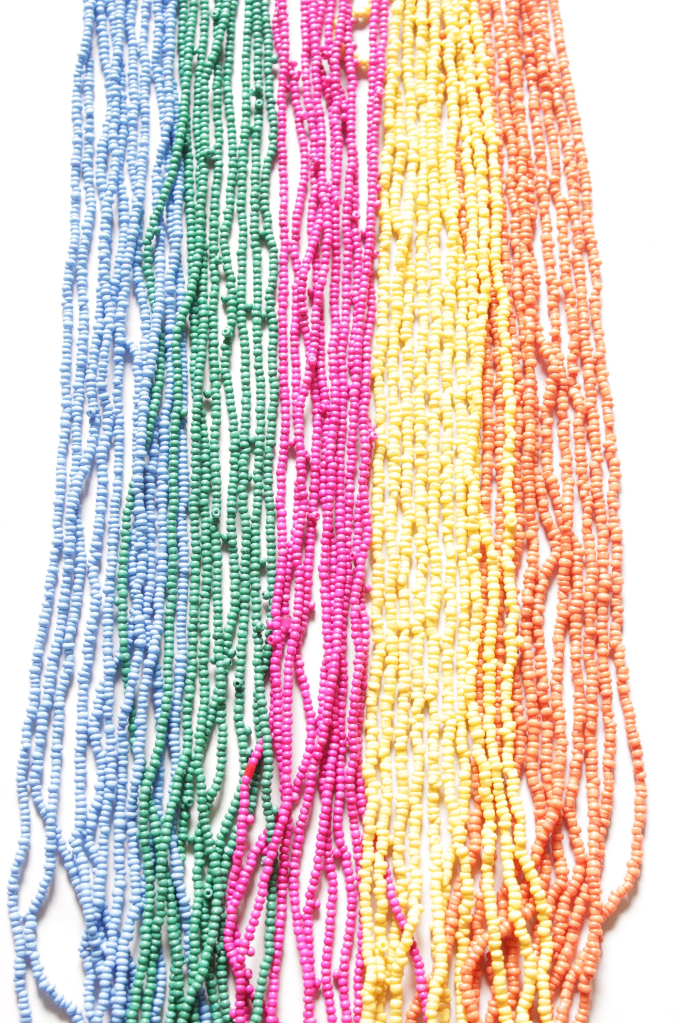 Multi-Color Beads Hand Braided Long Multi-Layer Choker Necklace