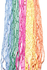 Multi-Color Beads Hand Braided Long Multi-Layer Choker Necklace