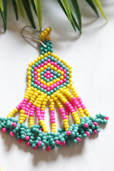 Handmade Vibrant Beaded Earrings