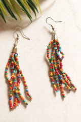 Multi-Layer Hand Beaded Multi-Color Necklace