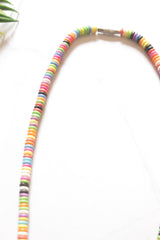 Multi-Color Wooden Beads Elegant Necklace