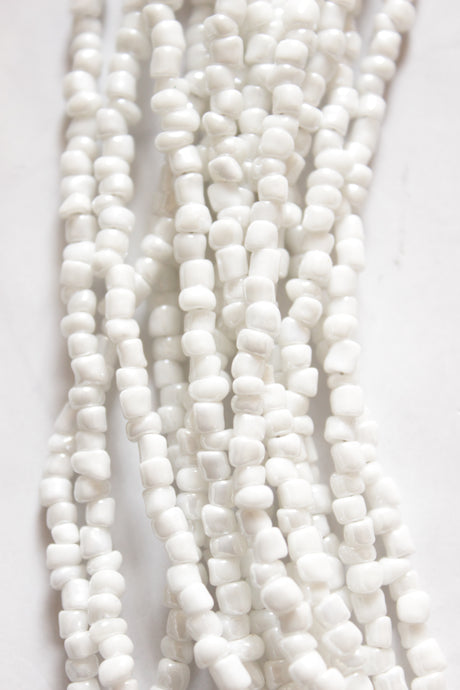 White Multi-Layer Resin Beads Necklace