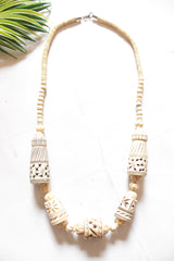 Engraved Ivory Beads Handmade Necklace