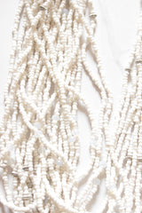 Off-White Multi-Layer Resin Beads Necklace