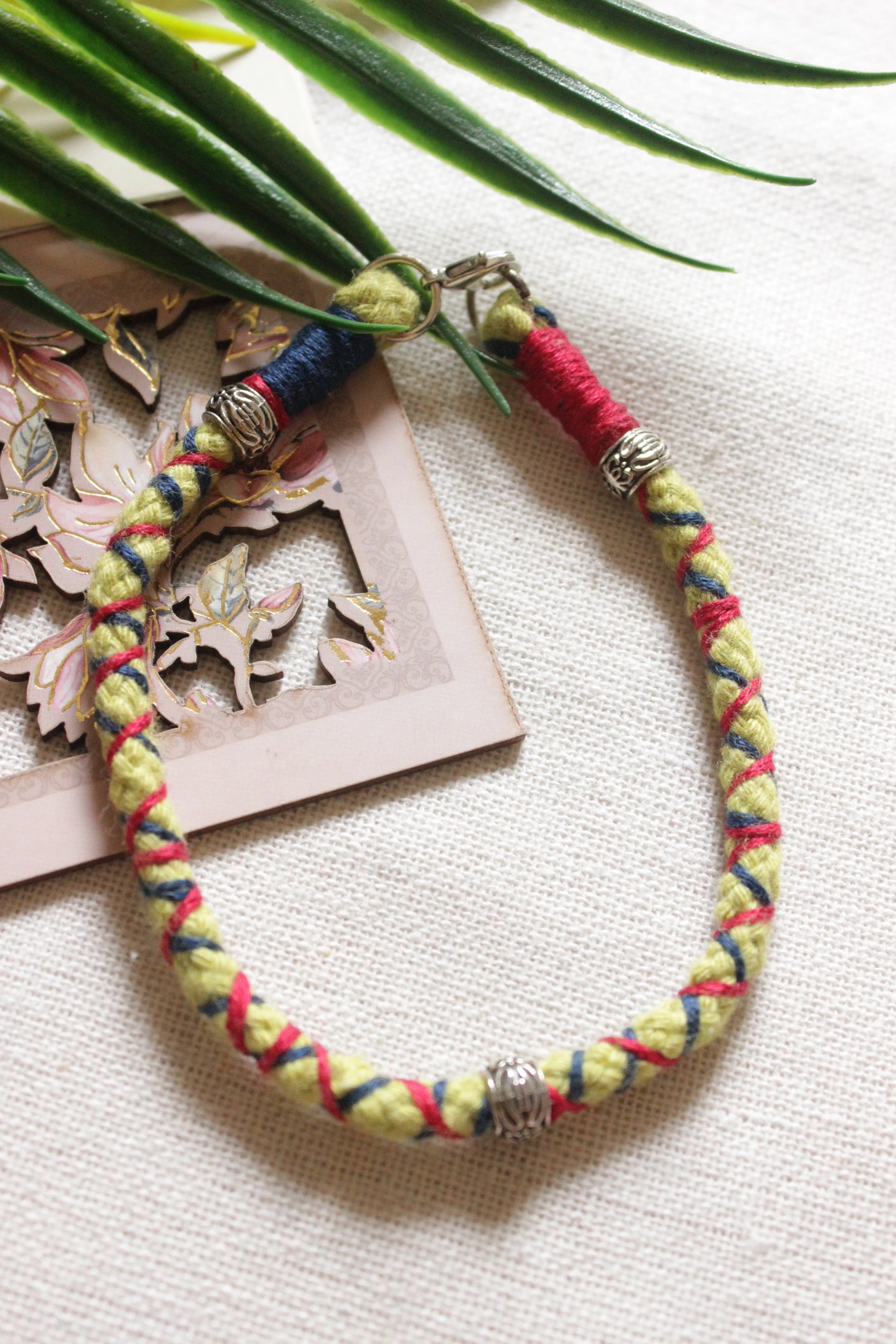 Hand Braided Fabric Anklet