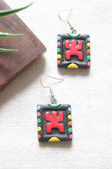 Handcrafted Tribal Motifs Terracotta Clay Adjustable Length Necklace Set