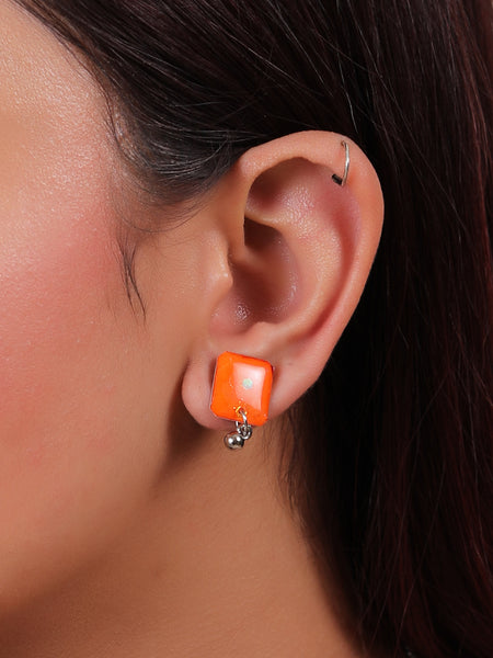 ORANGE CHAMPAGNE EARRINGS | Rebekajewelry