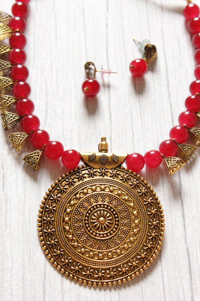 Amazon.com: Avalaya Mulistrand Twisted Red Glass Bead Necklace - 48cm Long:  Clothing, Shoes & Jewelry