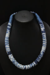 Handcrafted Natural Dyed Indigo Fabric Choker Necklace