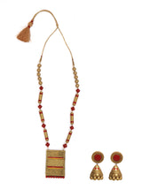 Handpainted Gorgeous Terracotta Necklace Set