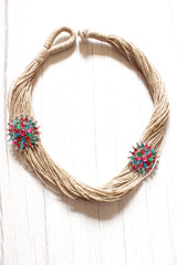 Multiple Jute Strings Hand Braided Afghani Necklace