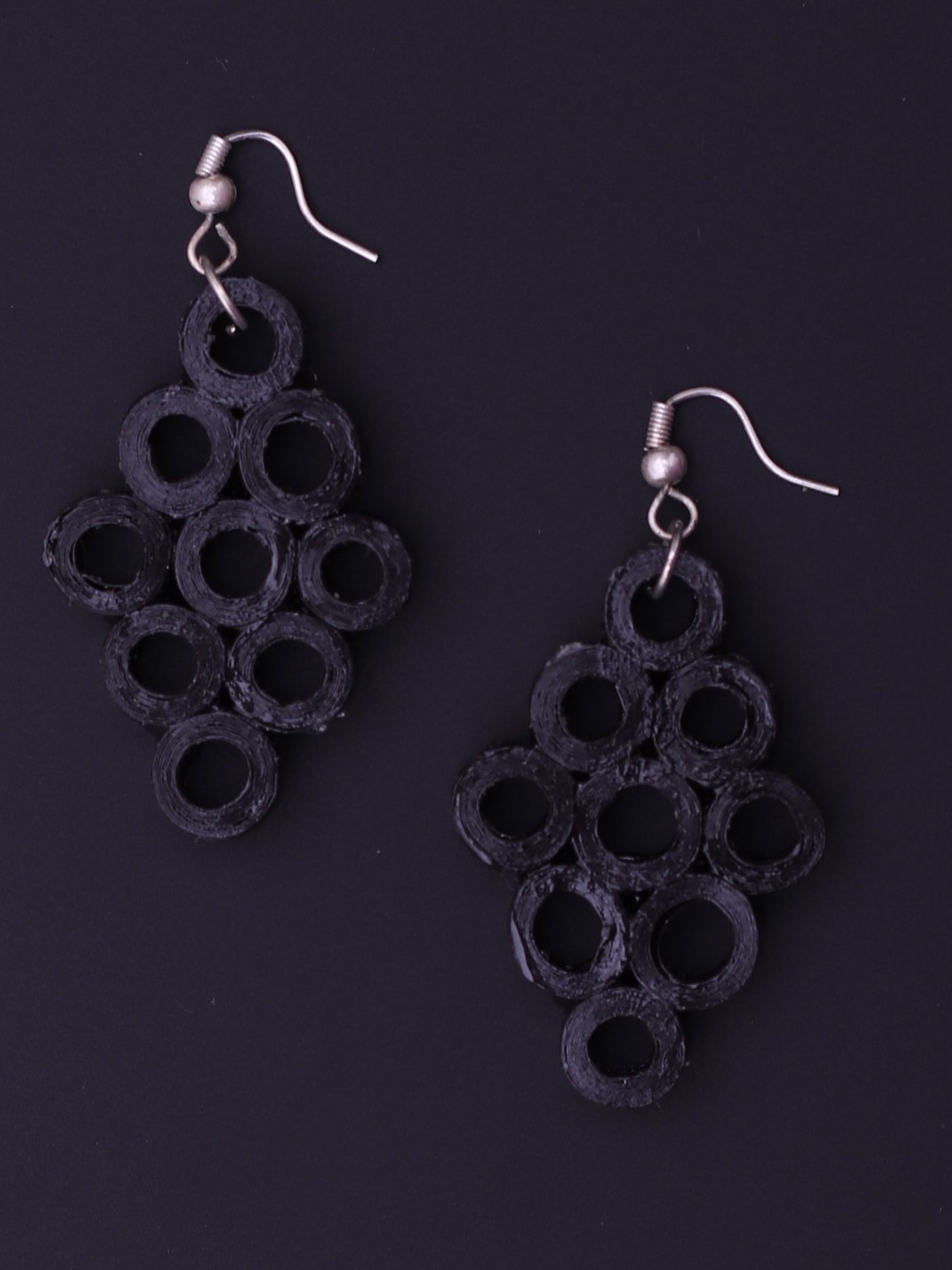 Black Geometric Earrings - A Local Tribe