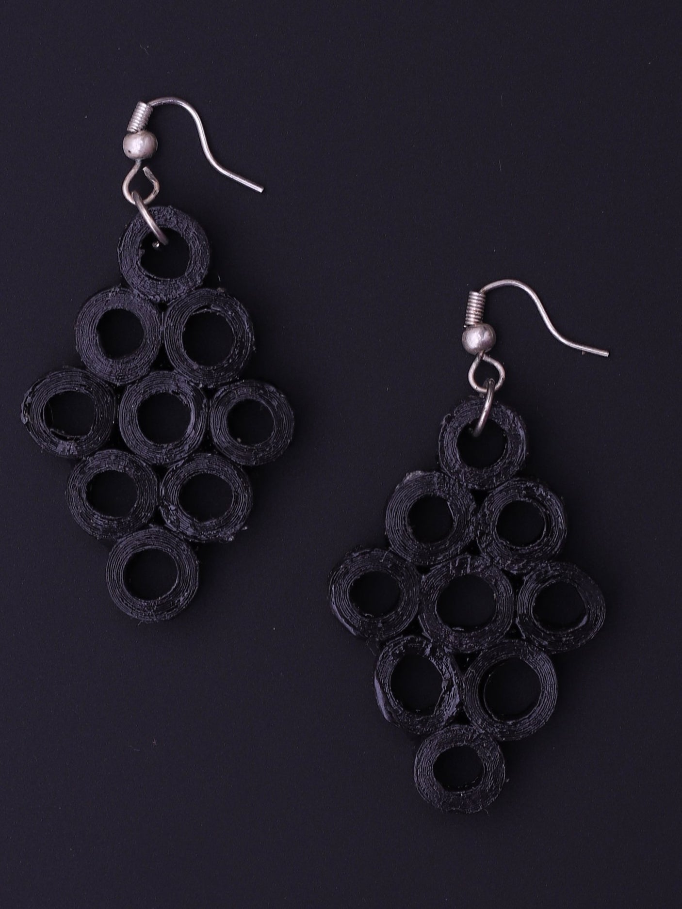 Black Geometric Earrings - A Local Tribe