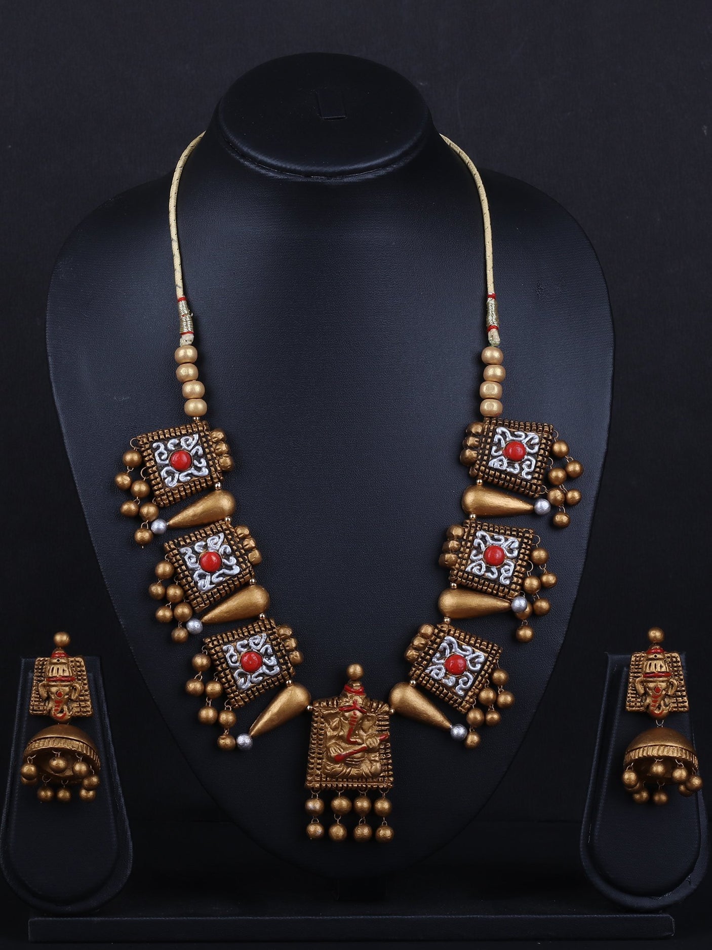 Ganesha Terracotta Necklace Set - A Local Tribe