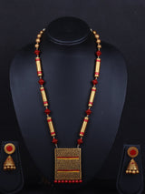 Handpainted Gorgeous Terracotta Necklace Set - A Local Tribe