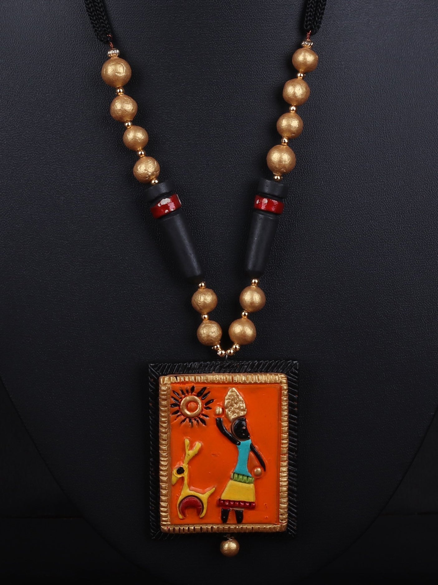 Tribal Modern Terracotta Necklace Set - A Local Tribe